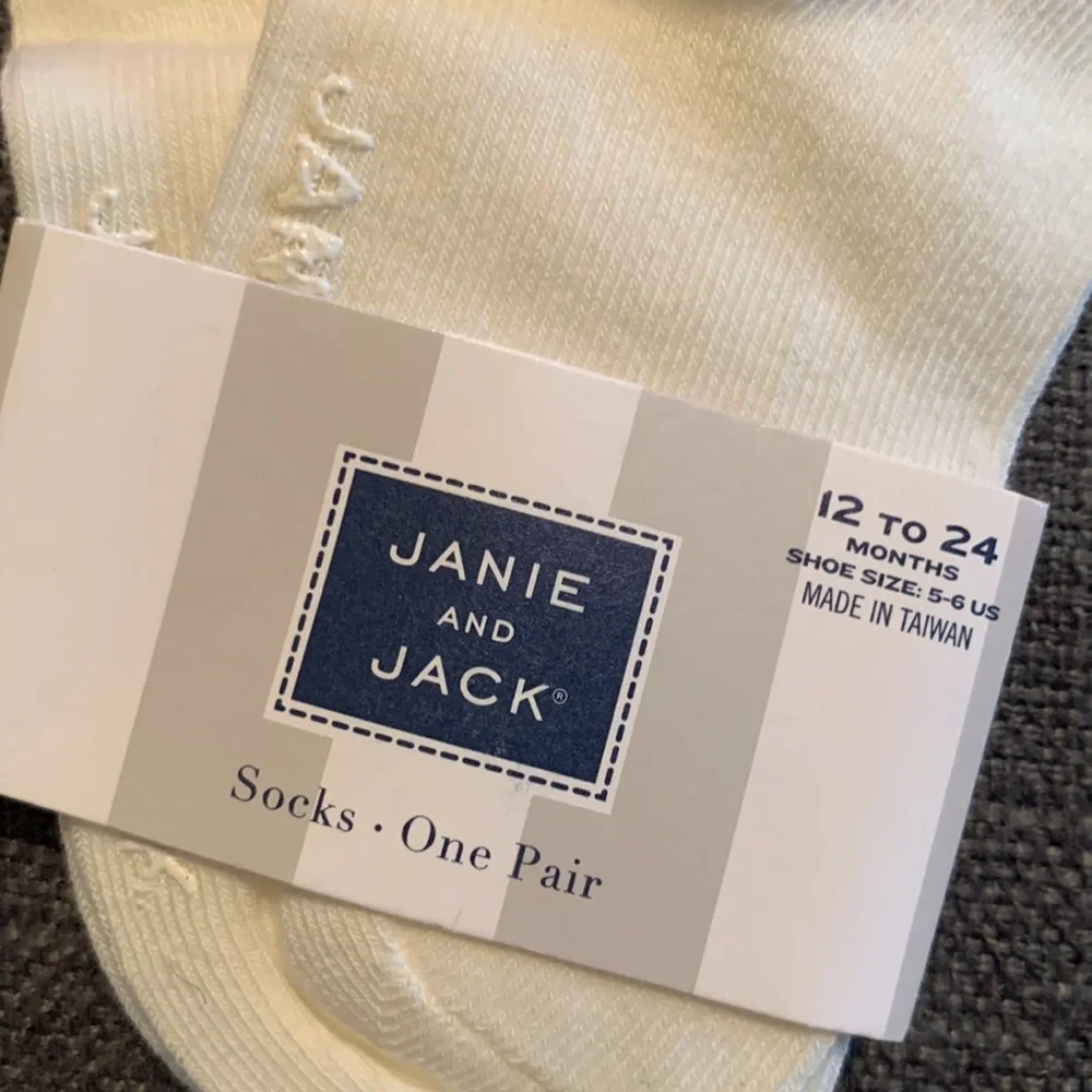 Janie and Jack Baby Girl Bundle 3 Pair of Socks